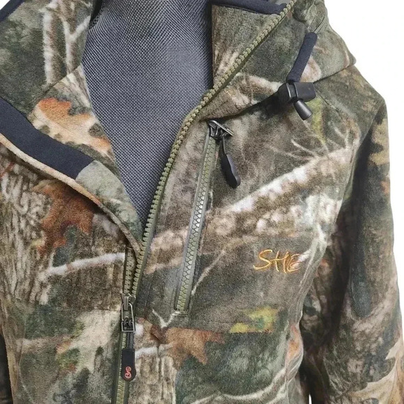 She outdoor fleece camouflage coat - Picture 3 of 5